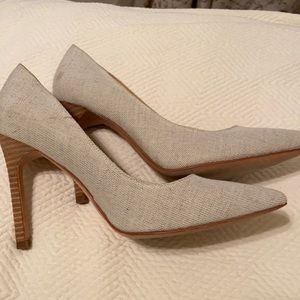 Linen Pumps Heels